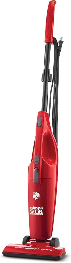 Dirt Devil SD20000RED Simpli-Stik Lightweight Corded Bagless Stick Vacuum Red