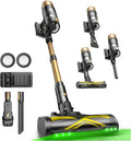 Ultenic Cordless Vacuum Cleaner 600W 60KPA 65mins Vacuum Cleaners for Home Cordless Stick Vacuum with Green Light Self-Standing &amp 180° Lay-Flat Anti-Tangled Brush for Floor/Carpet/Pet Hair