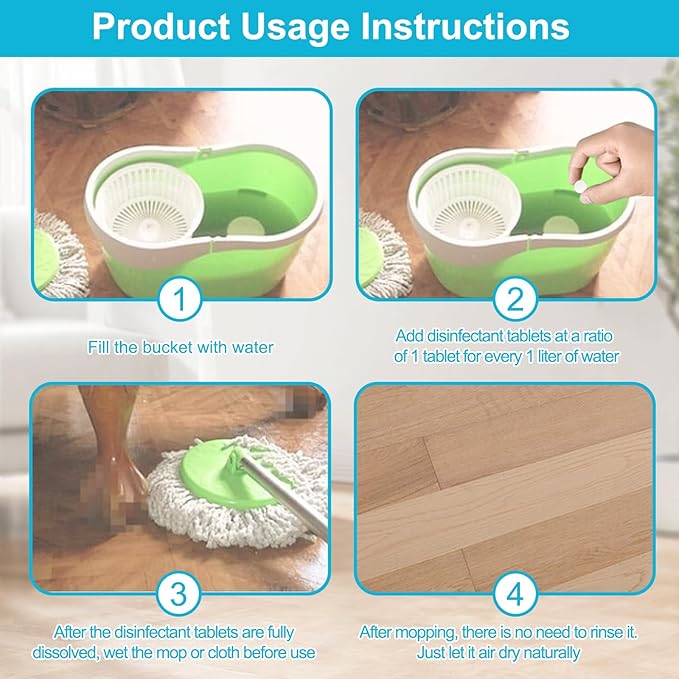 Powerful Floor Cleaning Tablets Compatible With Tineco (200 PCS) 2 Bottle Floor Deep Cleaner Dissolves Fast for Streak-Free Shine on Hardwood TileSuitable With All Robot Vacuums