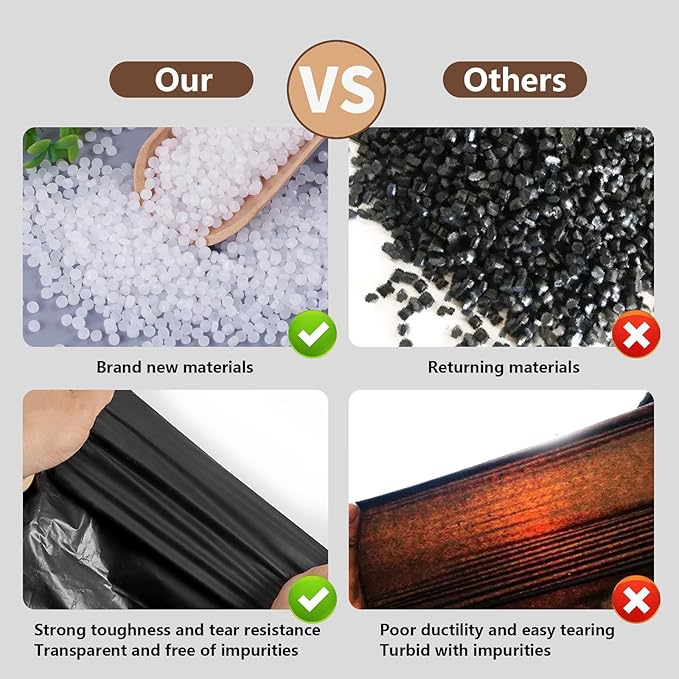 Coffee Knock Box Trash Bags for Commercial Floor Standing Thick Trash Bags for Coffee ShopBarHomeOfficeKitchen50pcs/2 Roll