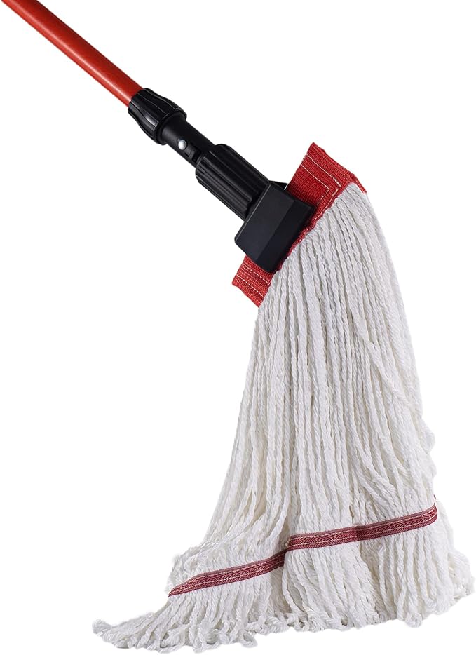 Matthew Cleaning Microfiber String Mop Heavy Duty Commercial Wet Mop Head ReplacementExcellent AbsorbencyPremium LaunderabilityReusable for HomeCommercial and Industrial Use(White12Pack)