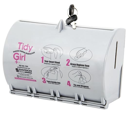 Stout by Envision TGUF TidyGirl Feminine Disposal Bag Dispenser Antimicrobial additive Odor control 30% recycled content Made in America