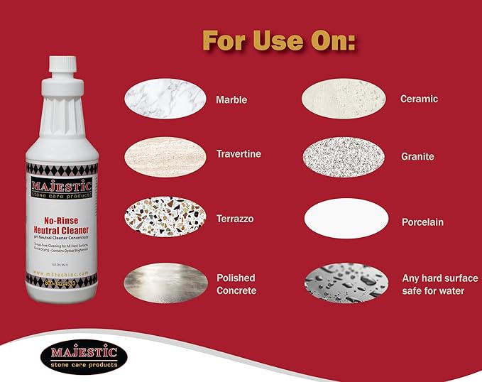 Majestic Stone Care Products Neutral Cleaner Concentrate Qt