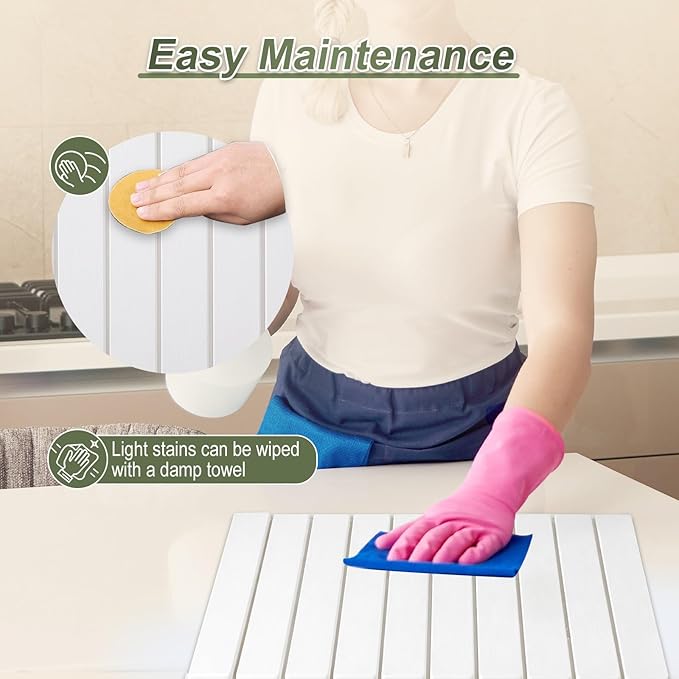 Dish Drying Mat Large Stone Dish Drying Mat For Kitchen Counter Collapsible Quick-Drying Sleek Diatomaceous Versatile Stone Drying Mats For Cups Dishes Bottles Marble (white 16''X24'')