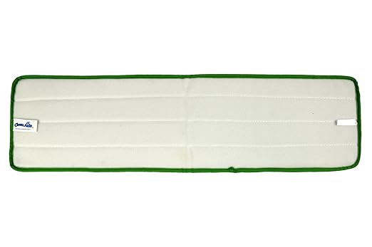 CleanAide All Purpose Super Absorbent Mega Microfiber Mop Pads for 24 Mop Plate Machine Washable Traps Dust Dirt &amp Pet Hair Reusable for Home &amp Commercial Cleaning 28x8 6-Pack Green