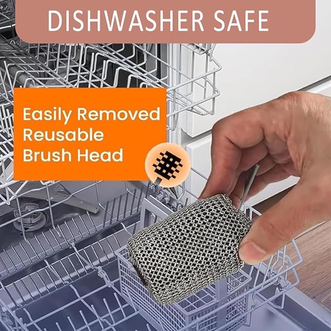 Electric Grill Cleaner with Rotating Brush Head a Highly Efficient Tool for Cleaning Grills Easily Removes Burnt Food Residue.