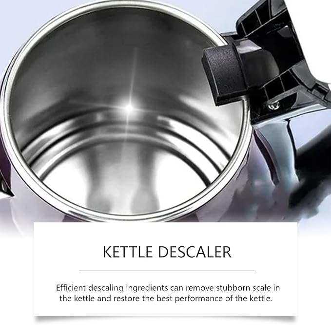 Kettle Descaler Powder - Powerful Limescale Remover For Electric Kettles Restores Shine Easy To Use Household Cleaner(2PCS)