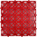 Trench Drainage GrateDrain Covers OutdoorInterlocking Floor TilesModular Mats Multicolor 40x40x4cm Pack of 4-20 Pcs(Red12 pieces)