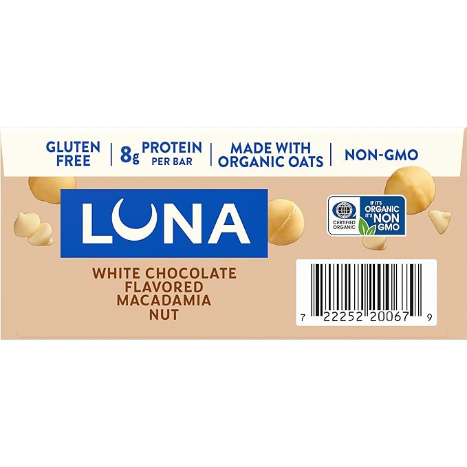 Clif Bar Luna White Chocolate Macadamia 15 Count 25.35 Ounce