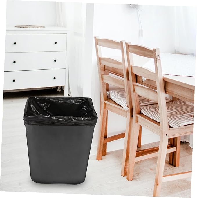 25pcs Thickened Hdpe Garbage Bags Large Capacity Bathroom Trash Bags Leakproof Tear-resistant Kitchen Waste Liners for Home and Office Use