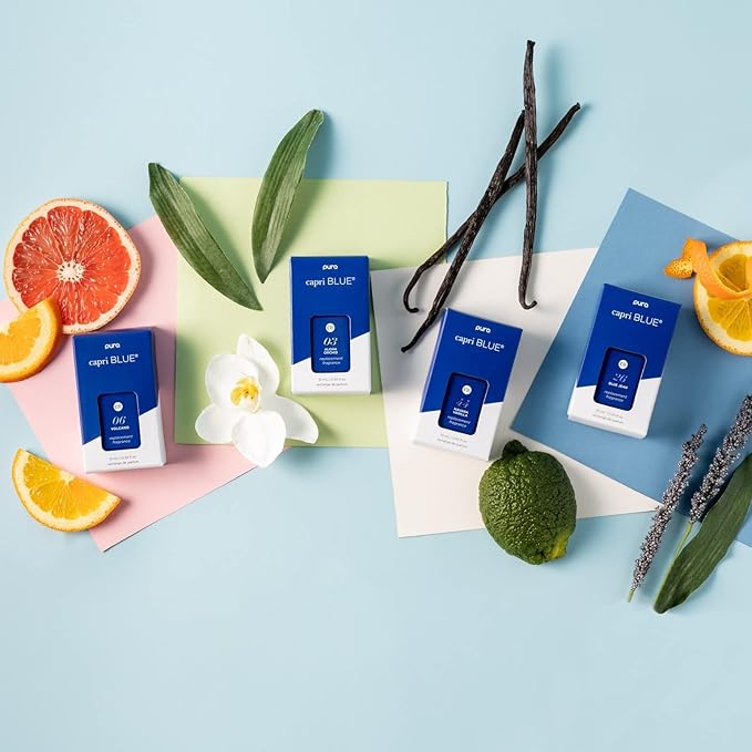 Capri Blue Pura Smart Home Plug-in Diffuser Refills – Includes 2 Capri Blue Pura Refills for Plug In Diffusers for Home - Long Lasting Luxury Scents - Volcano (Pack of 2)