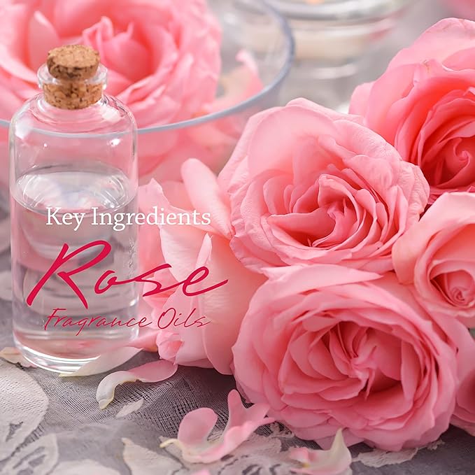VIOIS Rose &amp Lavender Aromatherapy Car Air Freshener(Gel Type). Handcrafted Natural Air Freshener for Car Bedroom Bathroom &amp Office. Chemical Free &amp Non Toxic. Ball Mason 8 Ounce jar. (