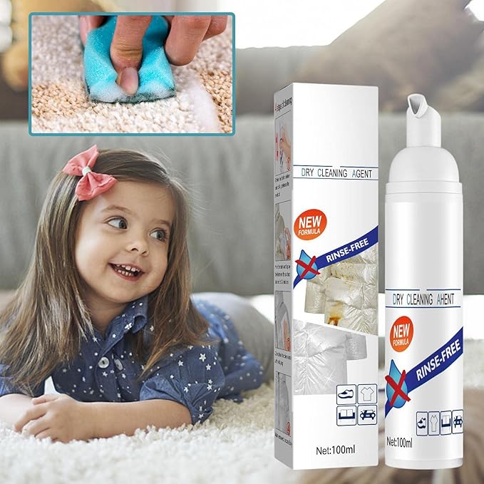 Mattress Stain Remover Extra Strong Stain Eraser Fabric Cleaner Removes Deep Sitting Stains - Dry Wash Spray All Purpose Washing-Up Liquid for Almost All Types of Fabrics