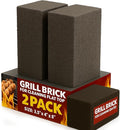 Commercial Grade Heavy Duty Grill Cleaning Brick Bulk 2 Pack. Pumice Stone Cleaner Tool Cleans and Sanitizes Restaurant Flat Top Grills or Griddles Effectively Without Harsh Chemicals or Abrasives