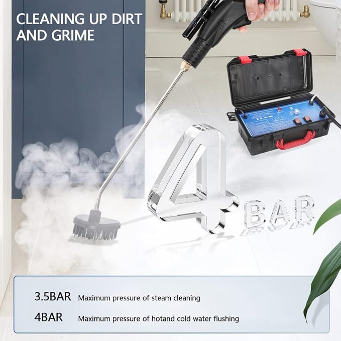 High Pressure Steam Cleaner 3000W Portable Handheld Steamer for Home Kitchen Car and Air Conditioning