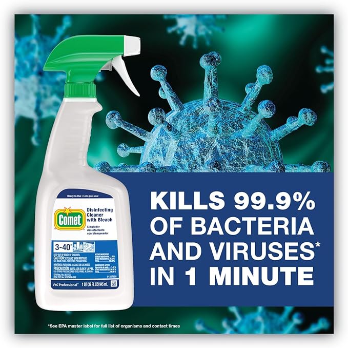 Disinfecting-Sanitizing Bathroom Cleaner 32 oz Trigger Bottle 8/Carton