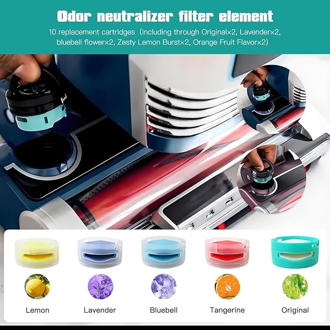 10pc Odor Neutralizer Cartridge Replacement #1541FC3000 Fit for Shark Air Purifier HE402C HE405 HE601 HE601C HE602 HE602C HE612 UA415 UA075 UA155 UA305 UA232 UA205