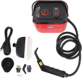 Handheld Pressurized Steam Cleaner Multipurpose Portable High Pressure High Temperature Red - Rapid Heating Effective Grease Removal Ideal for Home and Car Cleaning