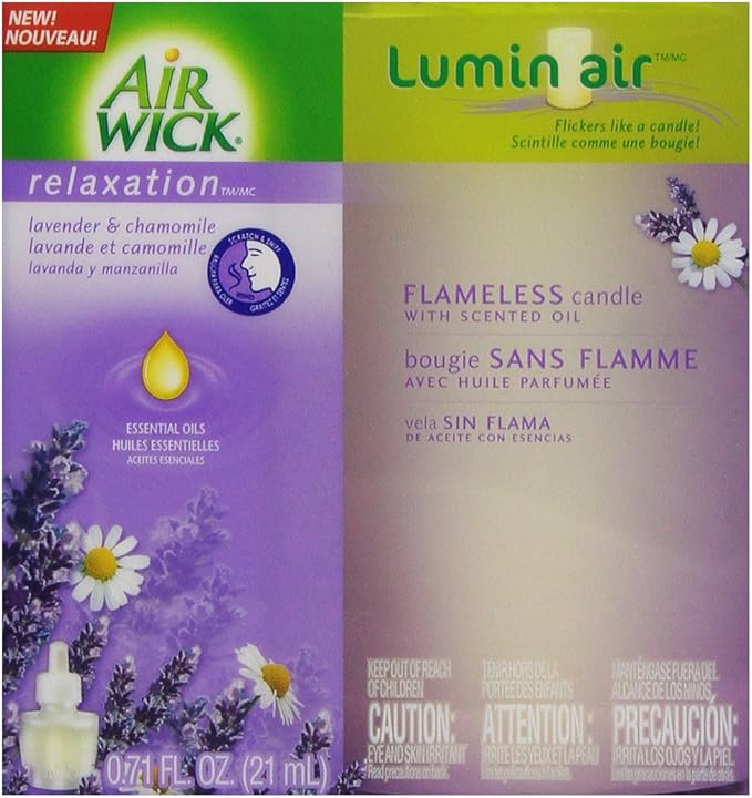 Air Wick Lumin'Air Flameless Candle Single Unit Lavender Chamomile