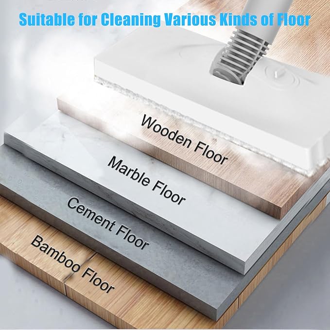 Household Steam Mop for Floor Cleaning Detachable Handheld Cleaner Floor Steamer 370ml Water Tank 2-Level Steam with 3 Cleaning Brush Window Cleaner Clothes Ironing Head Steam Cleaner for Hardw