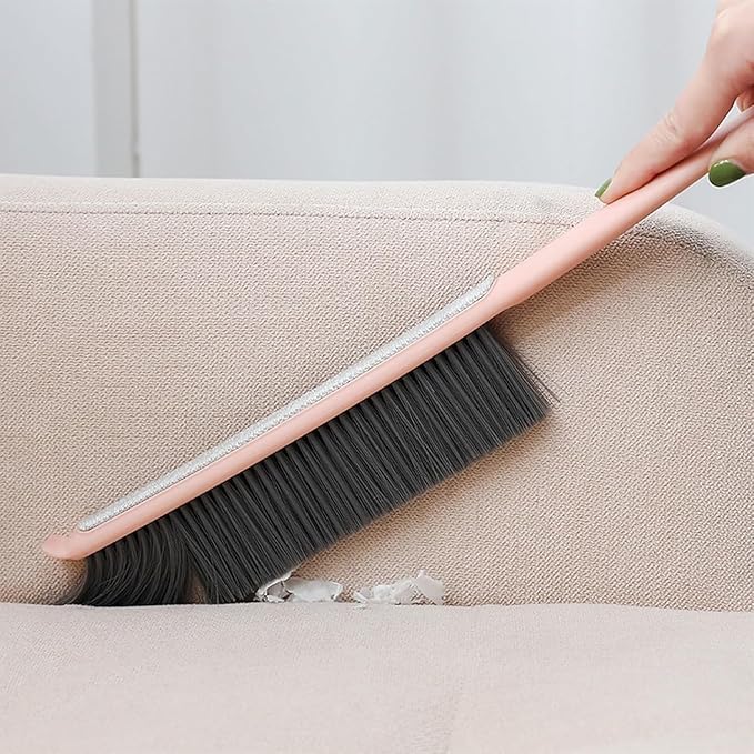 Whisk Broom Hand Held 2 Pcs Bench Brush Suitable for Sofa Curtains Cleaning Hand Broom Double-Sided Bristle Design