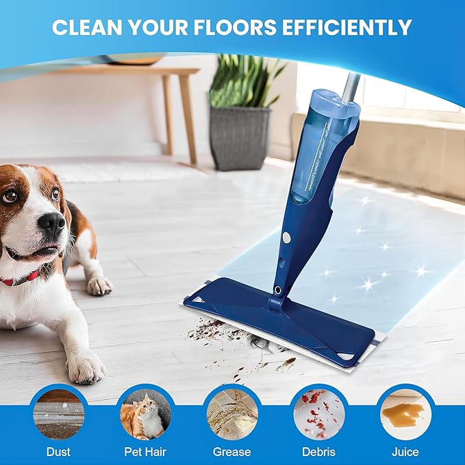 50 Pack Disposable Microfiber Cleaning Mop Pads for Bona Mop Series Heavy Duty Disposable Sweeping Pad Replacement Refill