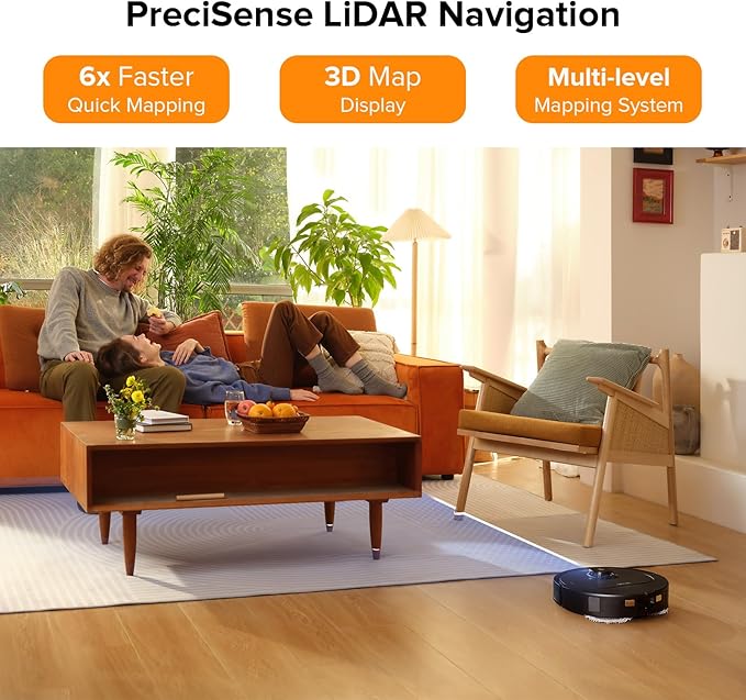 roborock Qrevo Pro Robot Vacuum and Mop with FlexiArm Design Edge Mopping Dynamic Hot Water Mop Washing and Drying Intelligent Dirt Detection 7000 Pa Suction Ideal for Carpets