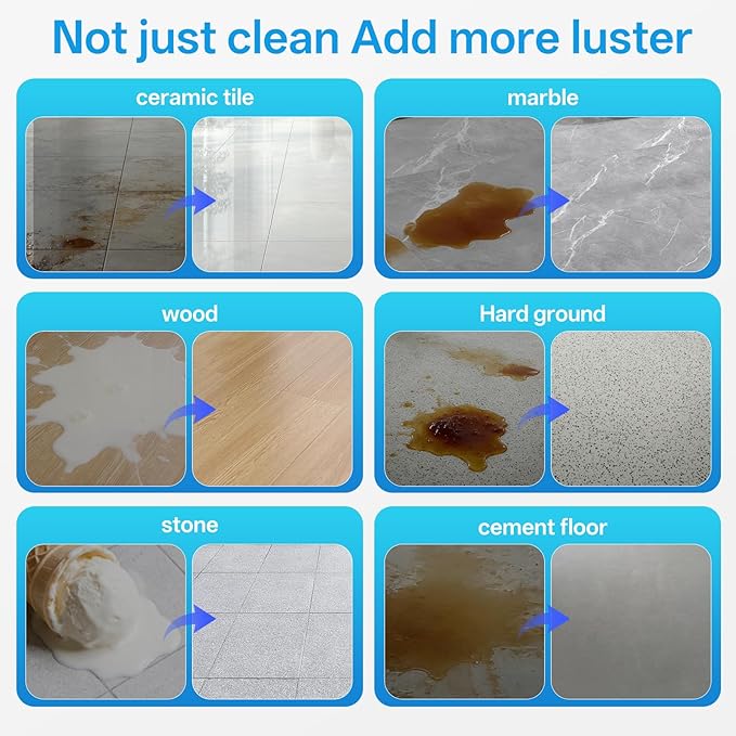 2.5L Floor Cleaning Solution Compatible with Roborock/Eufy/iRobot/Ecovacs/Dreame/Shark Fragrance Deodorization Deep Cleans for Multiple Hard Floors (2.5 Liter 【Fresh Ocean】)
