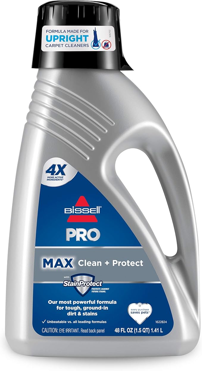 Bissell BigGreen Commercial BG10 Deep Cleaning 2 Motor Extractor Machine &amp Bissell 78H63 Deep Clean Pro 4X Deep Cleaning Concentrated Carpet Shampoo 48 ounces - Silver