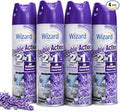 Wizard Double Action Smoke Odor Neutralizer &amp Air Freshener Eliminates Smoke Smell &amp Odors Freshens Air Long-Lasting Scent 4-Pack of 12oz Sprays lavender (pack of 4)