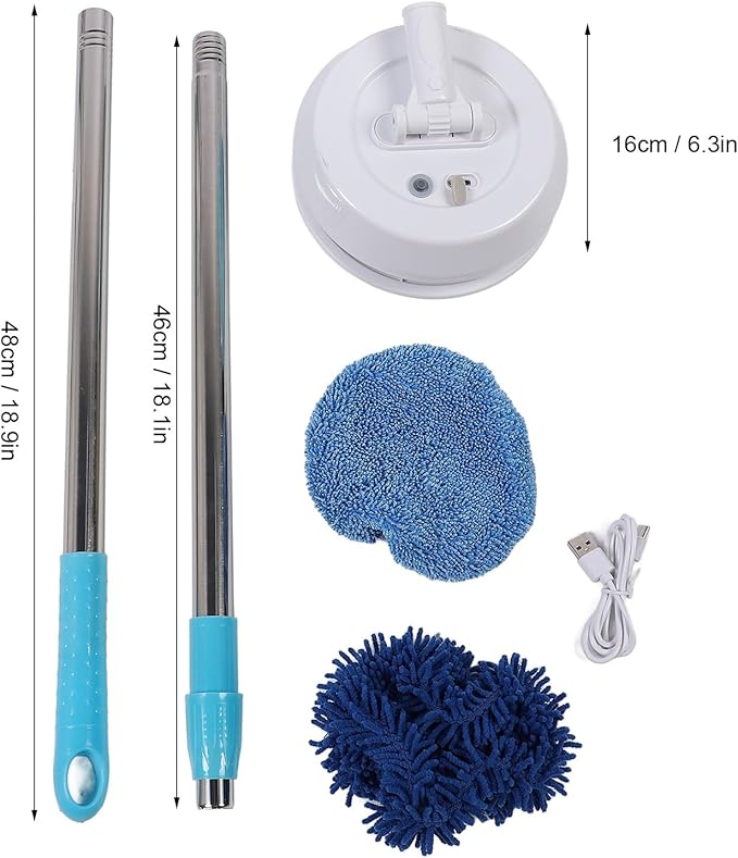 Yinhing Cordless Electric Mop with Powerful Performance Effortless Flexible Swiveling Versatile for Floors and Ceilings with Enhanced Features (Style 2)