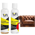 TOFL Leather Cleaner and Conditioner Bundle (4 oz) for Furniture Car &amp Automotive Interior Detailing Leather Clothing &amp Accessories Bags Purses Boots &amp Jacket