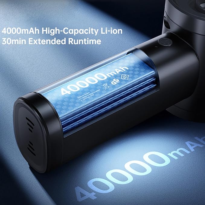 12KPa Powerful with 62000RPM Reusable HEPA Filter 4000mAh C Charging