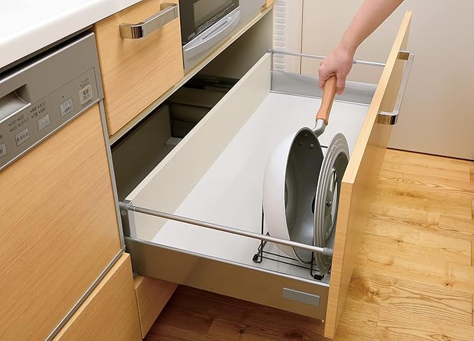 Richell Totono Pot Pan Stand N Slim White
