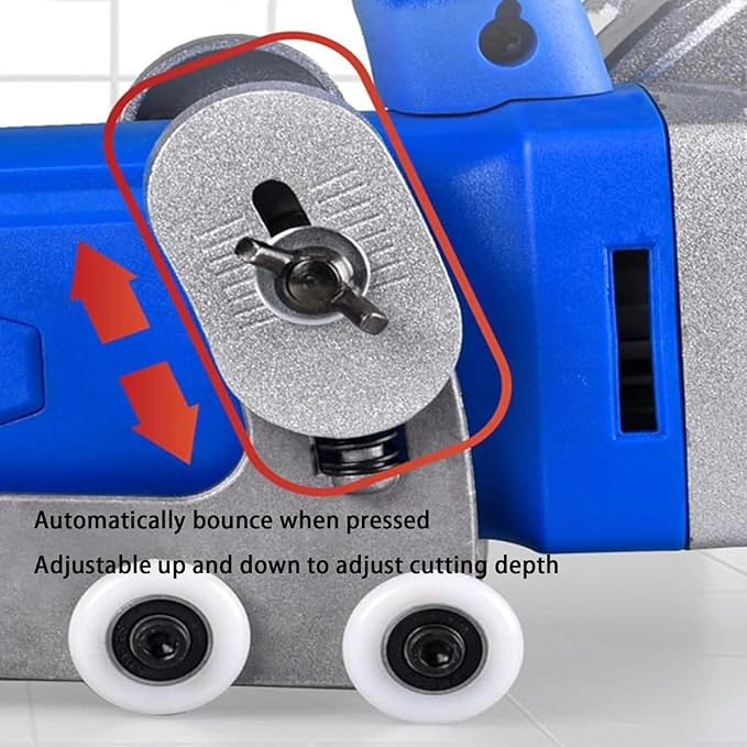 Tile Seam Cleaning Machine1200W Electric Grout Removal Tool with Dust Bag and Transparent Cover for Cleaning and Removing Cement Between Ceramic Tiles B