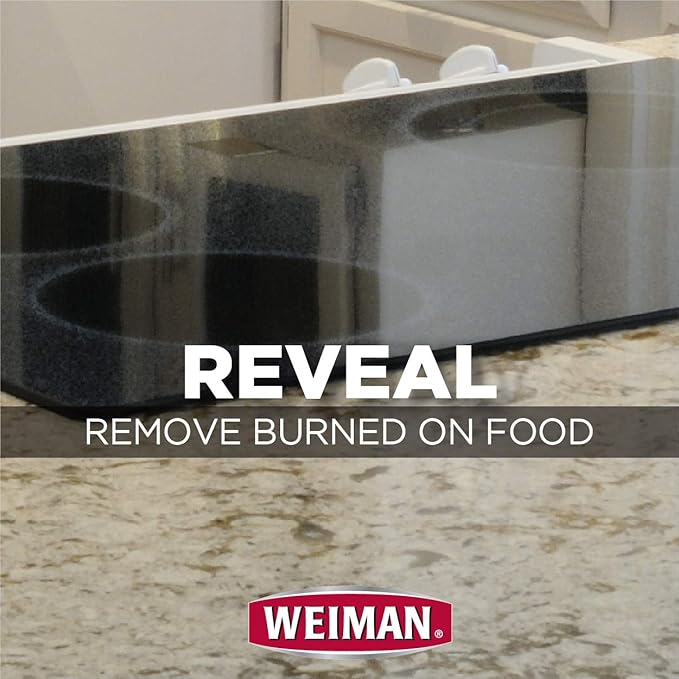 Weiman Glass Cooktop Heavy Duty Cleaner &amp Polish - Shines and Protects Glass/Ceramic Smooth Top Ranges with its Gentle Formula - 15 Oz.