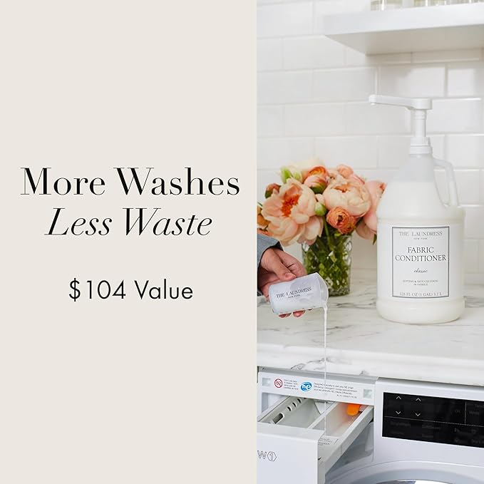 The Laundress Signature Fabric Conditioner Classic Concentrated Fabric Softener Liquid Soften Fabrics Reduces Static128 Fl Oz
