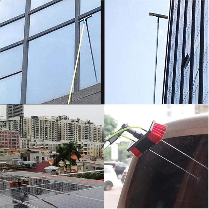 Water Fed Pole Kit Solar Panel Cleaning Brush Window Cleaning Pole 30Ft Window Cleaning Pole Water Fed Telesbrush Extendable Cleaner Conservatory Roof(5m)