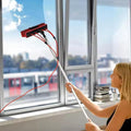 Water Fed Pole Kit Window Cleaning Pole Telescopic Window Cleaner Water Wash Brush Kit for Roof Cleaning Photovoltaic and Solar Panels1200cm