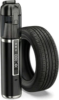 Real 3-in-1 Car Vacuum Cleaner &amp Heavy Duty Tire Inflator 150PSI Portable Air Pump with 18000Pa Brushless Suction LED Camping Light Cordless Handheld Vacuum for Car Tire Bed Gift