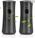Automatic Fragrance Dispenser (2-Pack) Wall-mounted Aerosol Spray Air Freshener for Hotels Home Indoor Offices Schools Restaurants Commercial Place (Black 008-BY)