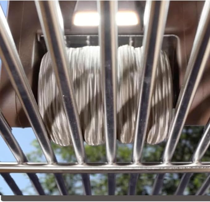 Electric Grill CleanerElectric Grill Cleaner Bristles Free304 Stainless Steel Power RollerDishwasher-Safe Head350 RPM High-Speed Cleaning