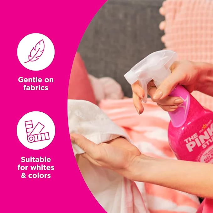 Stardrops - The Pink Stuff - The Miracle Laundry Stain Removing Kit - Oxi Powder Whites - Oxi Colors - Oxi Stain Spray (1 White's Powder 1 Color's Powder 1 Stain Remover) 3 Piece Set (PSLWCS)