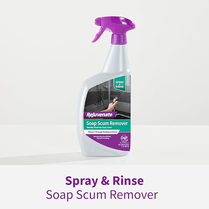 Rejuvenate Soap Scum Remover Easily Dissolves Soap Scum Without Scrubbing 32 Ounces 2 Pack