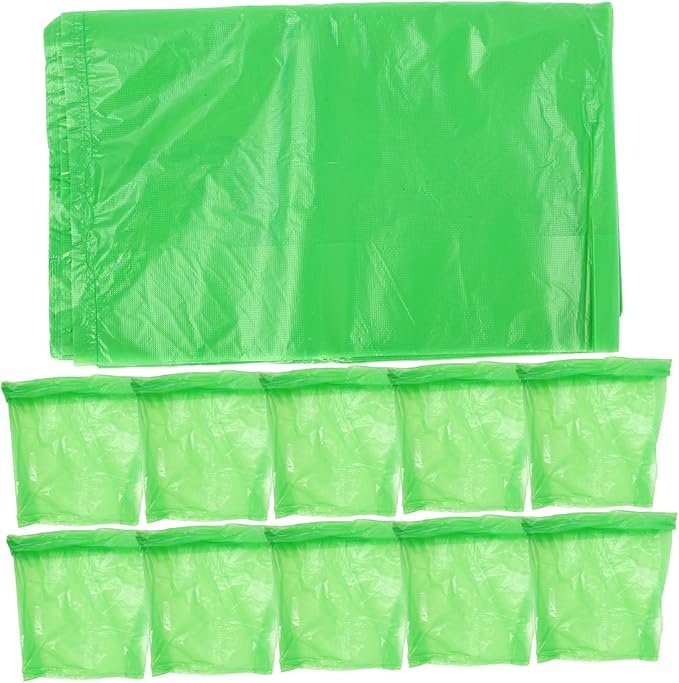 FRCOLOR 50pcs Thickened Tear-resistant Plastic Trash Bags Kitchen Bathroom Garbage Bags Heavy-duty PE Material for Home Office Commercial Waste Disposal