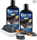 Cooktop Cleaner Kit35 oz Glass Top Stove Cleaner and PolishStove Top Cleaner Kit with ScraperScrubbing PadRemoves Tough Stains