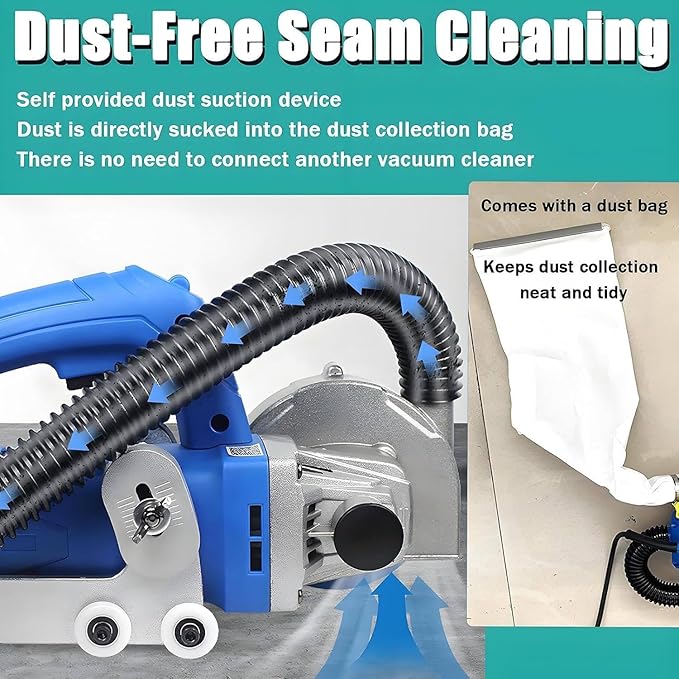 Electric Grout Removal Tool Tile Grout Remover Machine with Automatic Water Blower Device for Cleaning Grout Between Tiles