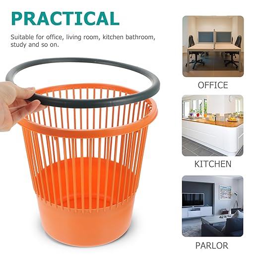 ibasenice Rubbish Bin Open Design for Easy Use Wastebasket Simple and Practical Trash Can Nordic for Kitchen Living Room and More