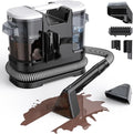 Couch Cleaner Machine 600W Motor - 20Kpa Suction Upholstery Cleaner Machine Portable Handheld Carpet Cleaner with Self-Cleaning and Long Hose for Pet Stains Couch Car Seats and Area Rugs