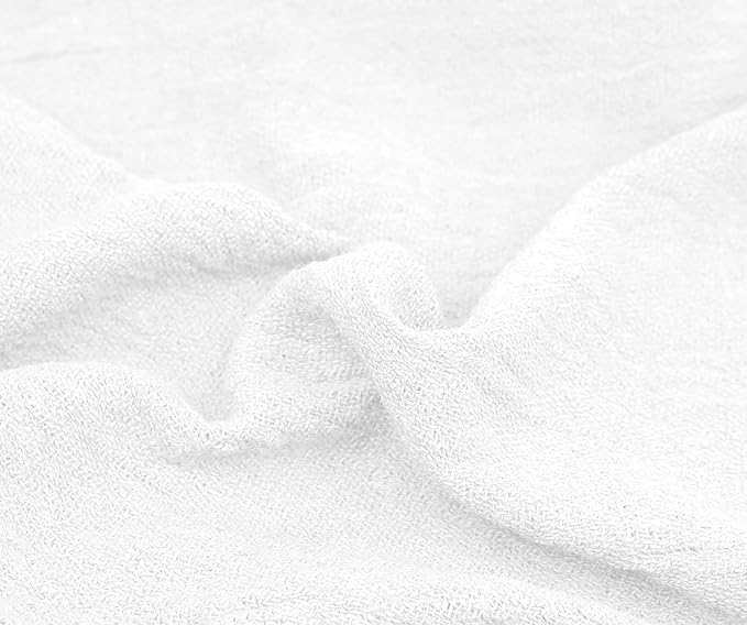 Cotton Shop Rags – (Pack of 150) Size 12x14 Inches Cleaning Rags – Absorbent Shop Towels and Multipurpose Cleaning Towels for Automobiles Industries Garage and Homes (White)